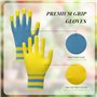 daqoupzi 3 paires gant jardinage femme，gants de travail，gants jardinage，gant de travail homme，Bonne effet antidérapant et bonne 