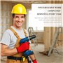 daqoupzi 3 paires gant jardinage femme，gants de travail，gants jardinage，gant de travail homme，Bonne effet antidérapant et bonne 