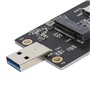 Adaptateur NGFF (M.2) vers USB 3.0, Carte Riser NGFF vers SIM 2G/3G/4G/5G avec Emplacement pour Carte SIM à 8 Broches Compatible