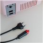 Flamingueo Mini Frigo 10L - Petit Frigo avec Miroir et LED, 12V/220V, Mini Frigo de Chambre, Fonction Chaud et Froid, Frigo Cosm