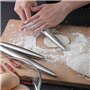 Rouleau à pâtisserie en acier inoxydable - Antiadhésif - design moderne