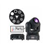 Party Light & Sound - Pack 3 Jeux de lumière - 2 Lyres PARTY-SPOT DMX Gobos 10W - 1 Jeu de Lumière "4en1" Astro Strobo Lumière n