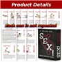 AJOHBM Jeux de Cartes Jeu Lot de 50 Cartes Cadeau pour Les Couples Cartes Magie Poker Femme coopératif ou Homme Jeu de soirée-S0