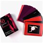 AJOHBM Jeux de Cartes Jeux de société Cadeau pour Les Couples Poker Cartes Magie Femme coopératif ou Homme Jeu Lot de 50 Cartes 
