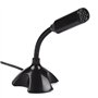 Goshyda Microphone, Microphone Micro de Support de Bureau Flexible pour Ordinateur Portable PC