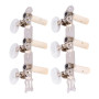 3 + 3 Acrylique Guitare Classique Corde Tuning Peg Tuners Mécaniques Argent avec Vis Accessoires De Guitare pour Guitares Classi