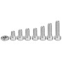 Jeanoko 90 pcs UNC en Acier Inoxydable Vis À Tête Hexagonale À Tête Creuse Boulons Et Écrous Précis Assortiment Kit 1/4-20 | Plu