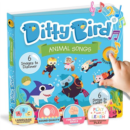 Découvrez Le Livre sonore réaliste Ditty Bird sur Les Animaux. Interactif