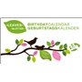 Leaves Horizontal Birthday Calendar / Blatter Geburtstags Kalender
