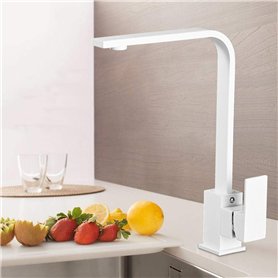 SJQKA Robinet de cuisine blanc