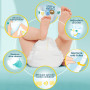 Pampers Premium Protection, Taille 2, 240 Couches, 4-8kg, Double Protection pour la peau et contre les fuites Avec Poche Stop & 
