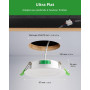 HOMEOW Lot de 20 Spot Led Encastrable Extra Plat, 5w Spot Encastrable Led 68mm - 78mm Découpe, Blanc Chaud 2700K Blanc Neutre 40
