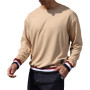 VERAVANT Sweat Homme Manches Longues Pull en Sweat-Shirt