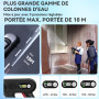 ONEVAN Nettoyeur Haute Pression sans Fil, 80bar Mini Nettoyeur Haute Pression sur Batterie 2x4,0Ah, écran LCD, buse 5 en 1, Pist