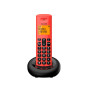 ALCATEL E260 - Téléphone Fixe sans Fil DECT - Design Compact - Grand Écran Rétroéclairé - Mains Libres - Fonction Blocage des Ap