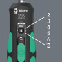 Wera 05075815001 7515 Tournevis dynamométrique Kraftform Safe-Torque Speed, 2-6 Nm, 1/4" x 2,0 Nm x 3,0 Nm x 4,0 Nm x 5,0 Nm x 6