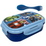 Porte-goûter avec couvert, Avengers, Marvel, boîte à déjeuner multicompartiment, couverts 3 en 1, fourchette, cuillère, couteau