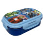 Porte-goûter avec couvert, Avengers, Marvel, boîte à déjeuner multicompartiment, couverts 3 en 1, fourchette, cuillère, couteau