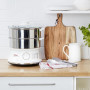 Tefal, Cuiseur vapeur, Cuisson saine, Bols en acier inoxydable, Empilables, Minuterie, Arrêt automatique, Pièces lavables au lav