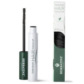 Herbatint Mascara Temporary Hair Touch-Up Noir | Retouche Racine Instantané | Couverture Temporaire des Cheveux Blancs | Testé D