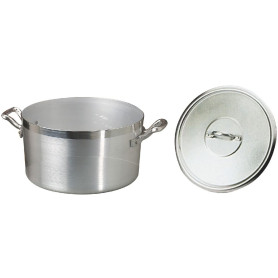 Agnelli Family Faitout, Diamètre 24 cm, Aluminium, Argent Clair