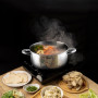 CAZUELA con tapa de acero INOX 22cm, WECOOK! PRO