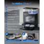 ECOVACS T50 Max Pro Omni Robot Aspirateur Laveur, 18500Pa amélioré par T30S Pro, Brosse latérale et serpillière Extensibles, Ajo
