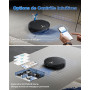ECOVACS T50 Max Pro Omni Robot Aspirateur Laveur, 18500Pa amélioré par T30S Pro, Brosse latérale et serpillière Extensibles, Ajo