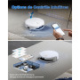 ECOVACS T50 Max Pro Omni Aspirateur Robot avec Station, 18500Pa amélioré par T30S PRO, Brosse latérale et serpillière Extensible