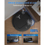 ECOVACS T50 Pro Omni Robot Aspirateur Laveur avec Station, 15000Pa amélioré par T30 Pro Omni, Brosse latérale et serpillière Ext
