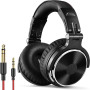 OneOdio Casque Audio Filaire DJ Piano Guitare avec Micro, Hi-Res Audio Extra Basse Son, Léger Confort Pliable Casques avec Share