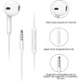 Aimoh Écouteurs, Ecouteurs Filaire avec Microphone et Contrôle du Volume, Écouteurs Intra-Auriculaires Anti-Bruit Stéréo, câble 