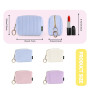 Mini Trousse Maquillage Femme en Velours Côtelé épais Pochette Maquillage Fille Sac de Rangement à Cosmétique Makeup Rouge à Lev