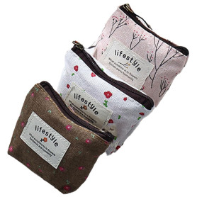 3 pièces Porte-Monnaie Petit Porte-Monnaie Mignon Sac à Monnaie avec Fermeture éclair pour Femmes