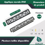 Applique Murale Exterieur Longue Applique Murale Intérieure Etanche Ip65 Éclairage Mural 3000k Applique 14w Géométrie Noire Lumi