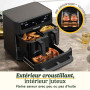Cuisinart Tri Zone Air fryer et Four 13,6 L | Sans PFAS | 3 zones: 2x4,3 L+5 L | 9 fonctions: airfry, rôtir, griller, four, réch