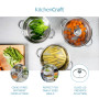 Kitchen Craft Cuiseur vapeur 3 niveaux Transparent 16 cm