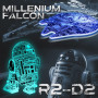 Star Wars Lampe 3D Illusion Veilleuse, Led 3d Lampe Hologramme avec 16 Couleurs Changeantes et Télécommande, Cadeaux de Noël pou