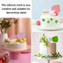 Neikafan Moule Silicone Feuille 3pcs 3D Emporte Pièces Feuille Tropicales, Feuille Moule à Fondant Au Chocolat Set pour Pâte à S