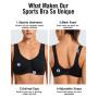 SYROKAN Soutien Gorge Sport Femme avec Armature Maintien Extreme Grande Taille Confortable