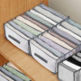Lot de 4 boîtes de rangement, pliables, en maille, organisateur de garde-robe, pour jean, pantalons, chemises, soutiens-gorge et