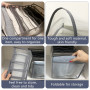 Lot de 4 boîtes de rangement, pliables, en maille, organisateur de garde-robe, pour jean, pantalons, chemises, soutiens-gorge et