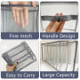 Lot de 4 boîtes de rangement, pliables, en maille, organisateur de garde-robe, pour jean, pantalons, chemises, soutiens-gorge et