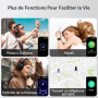OUKITEL Montre Connectée Homme Femme avec 2 Bracelets Interchangeables, IP68 Smartwatch Bracelet Montre de Sport, Oxymètre Podom