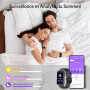 OUKITEL Montre Connectée Homme Femme avec 2 Bracelets Interchangeables, IP68 Smartwatch Bracelet Montre de Sport, Oxymètre Podom