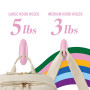 Command Crochets Adhésifs Couleur Lilas - 10 crochets (4 grands, 6 moyens) & 16 languettes adhésives (8 grandes, 8 moyennes) - A