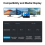 ACASIS USB C Docking Station Dual Monitors,Laptop Docking Station avec Dual HDMI 4K@60HZ,1*VGA 1080P@60HZ,2 * 5G USB A,1 * 5G US