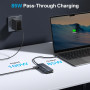 ACASIS USB C Docking Station Dual Monitors,Laptop Docking Station avec Dual HDMI 4K@60HZ,1*VGA 1080P@60HZ,2 * 5G USB A,1 * 5G US
