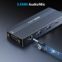 ACASIS USB C Docking Station Dual Monitors,Laptop Docking Station avec Dual HDMI 4K@60HZ,1*VGA 1080P@60HZ,2 * 5G USB A,1 * 5G US