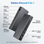 UGREEN Revodok Pro 209 Docking Station USB C DisplayLink Dual HDMI et DisplayPort 4K60Hz Double Affichage Différent pour MacOS 9